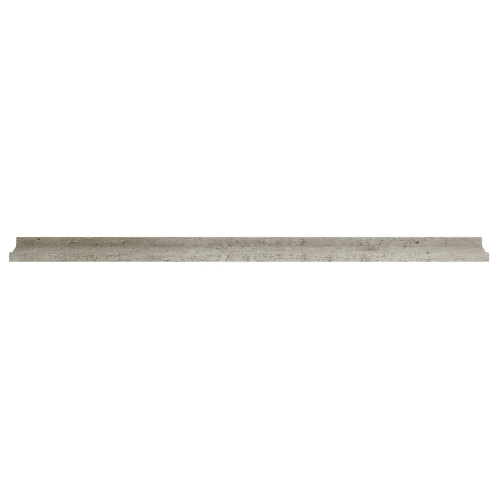 vidaXL Wall Shelves 4 pcs Concrete Grey 115x9x3 cm