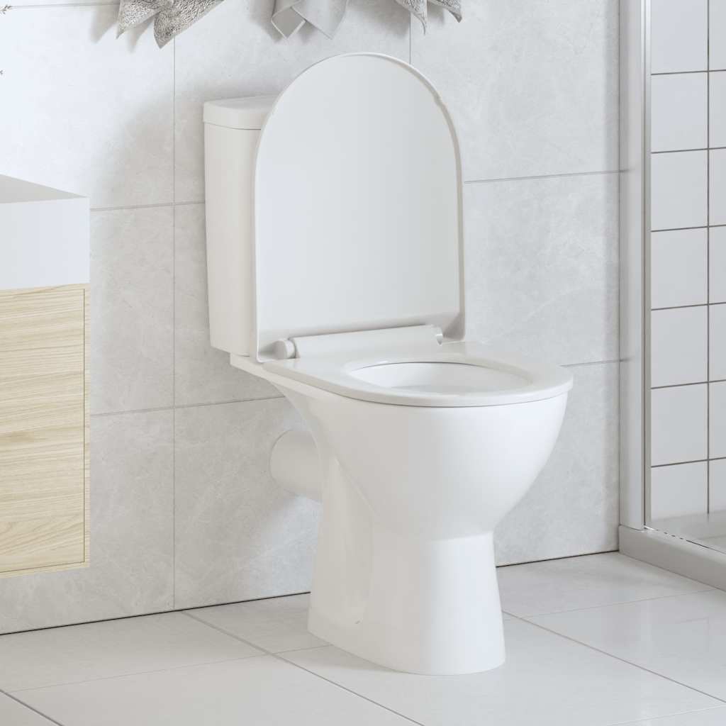 vidaXL Softclose Toilet Seat with Quickrelease Design White vidaXL.ie