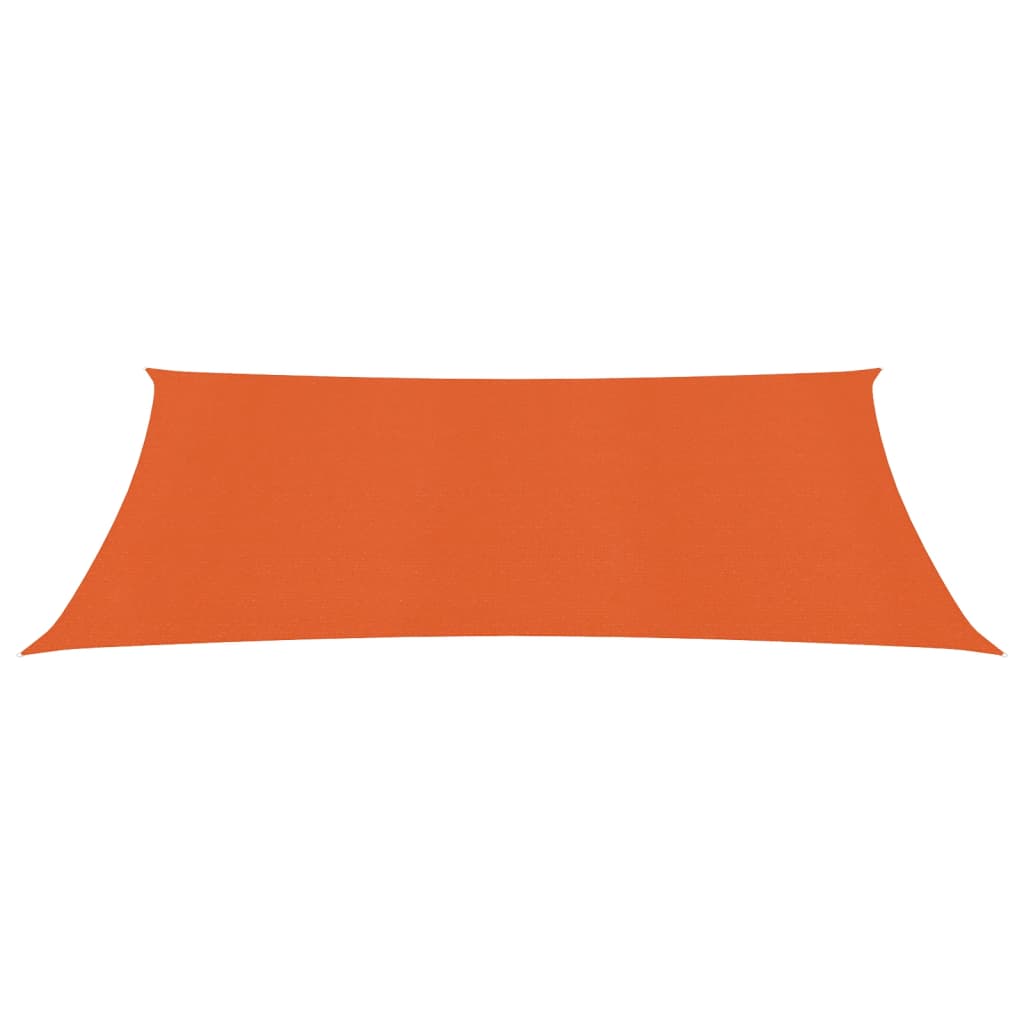 vidaXL Sunshade Sail 160 g/m² Orange 2.5x4 m HDPE