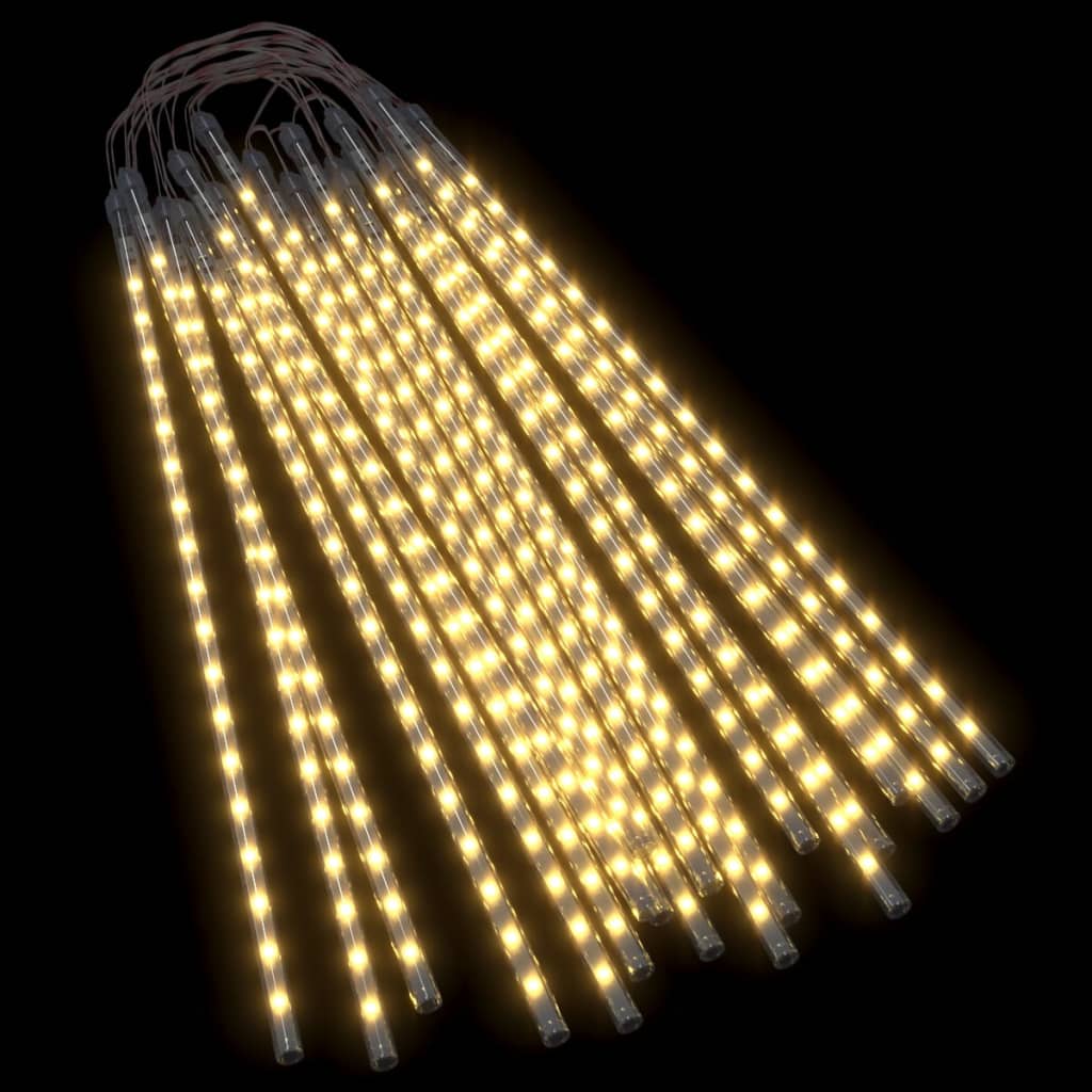 vidaXL Meteor Lights 20 pcs 50 cm Warm White 720 LEDs Indoor Outdoor