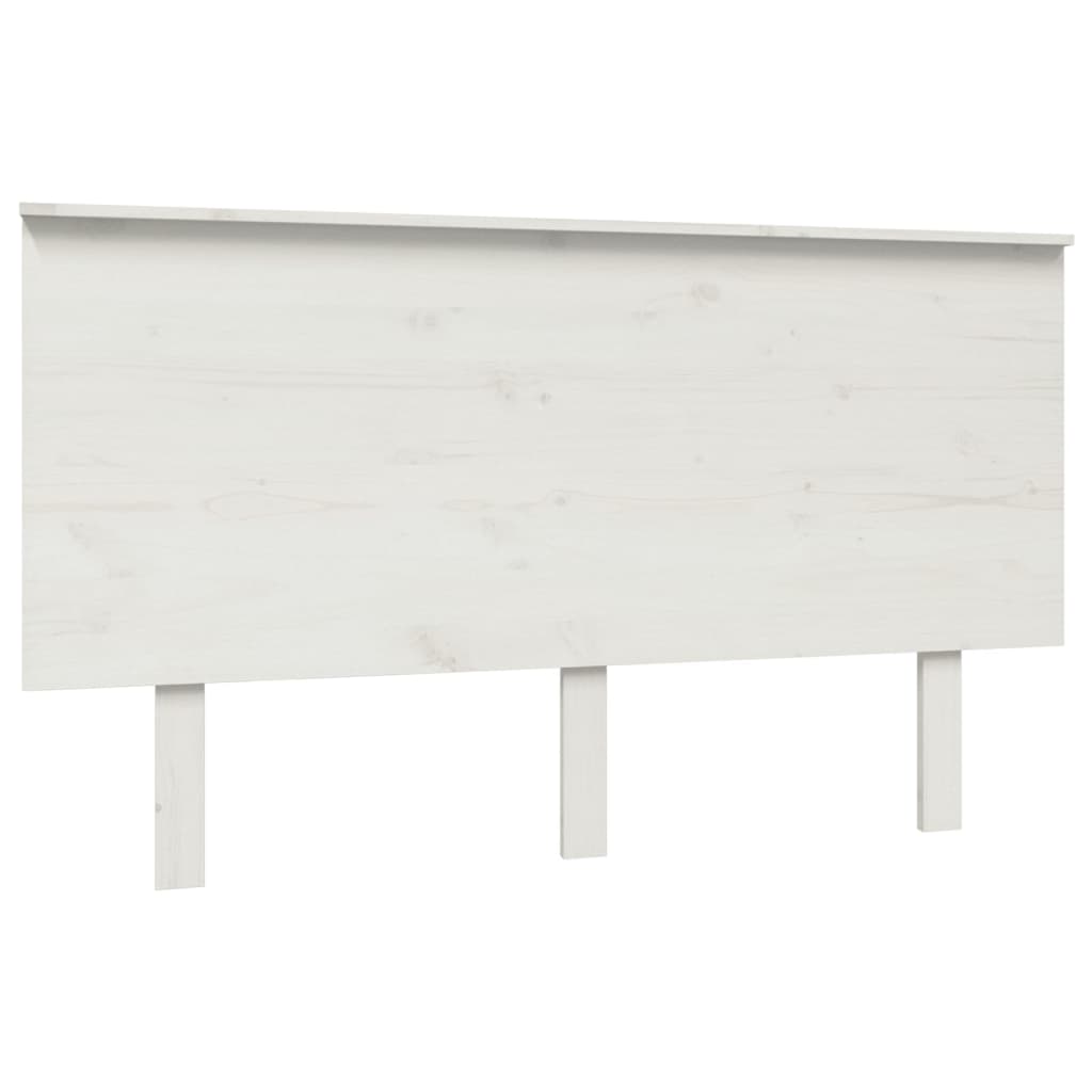 vidaXL Bed Headboard White 184x6x82.5 cm Solid Wood Pine
