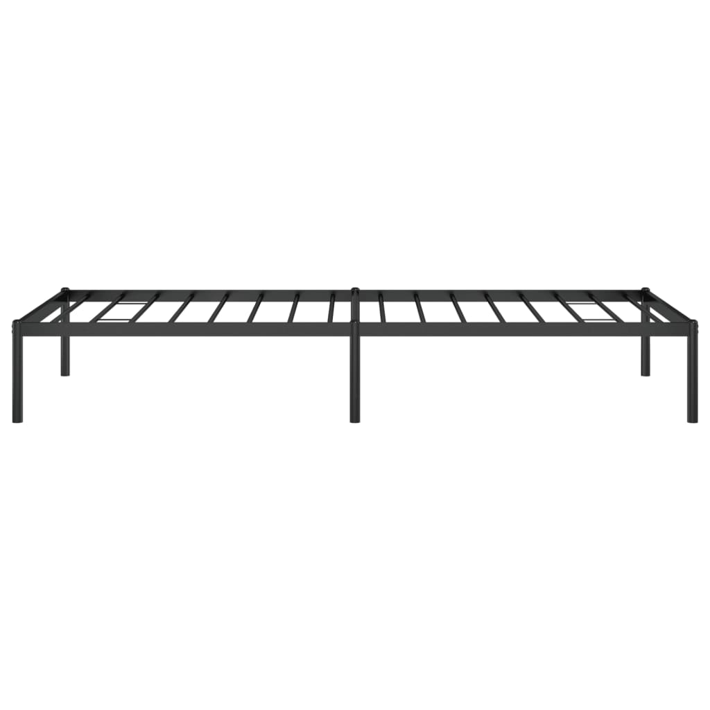 vidaXL Metal Bed Frame Black 80x200 cm