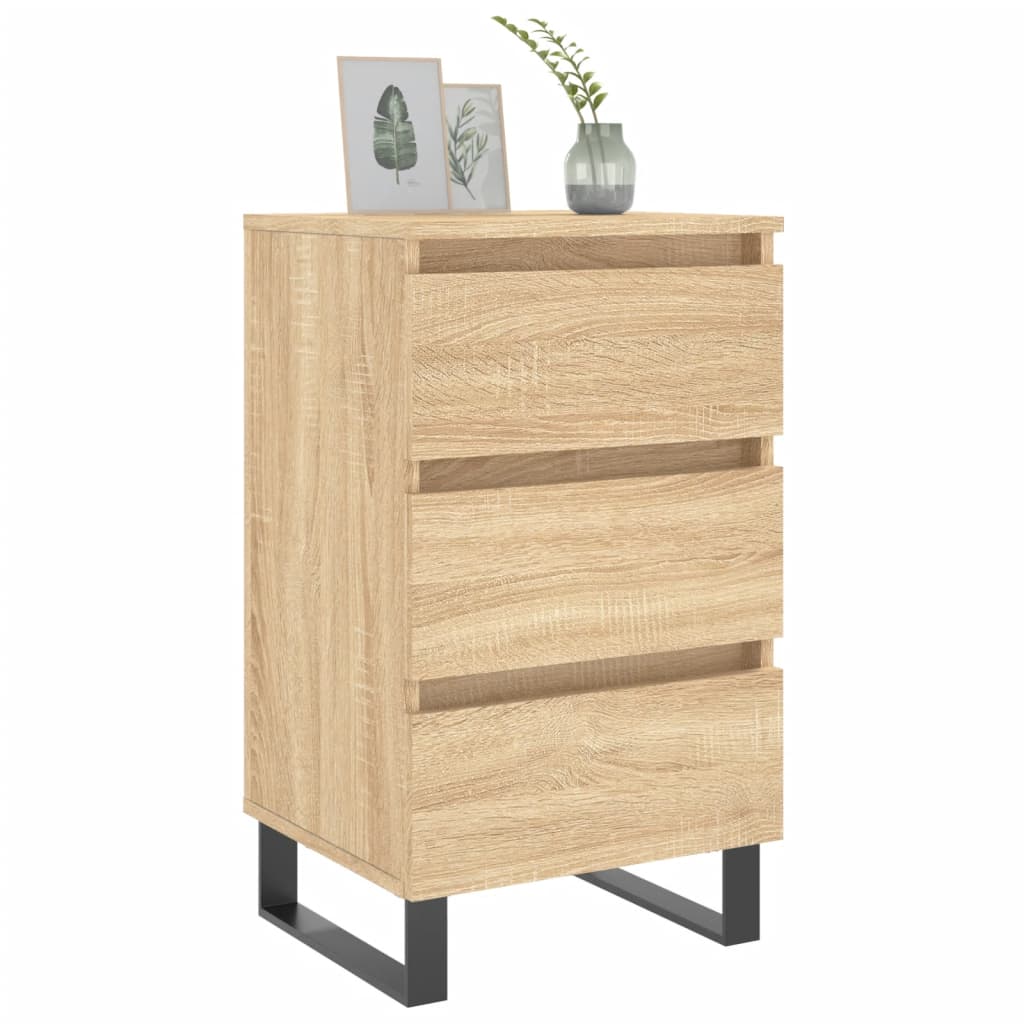 vidaXL Bedside Cabinets 2 pcs Sonoma Oak 40x35x69 cm Engineered Wood