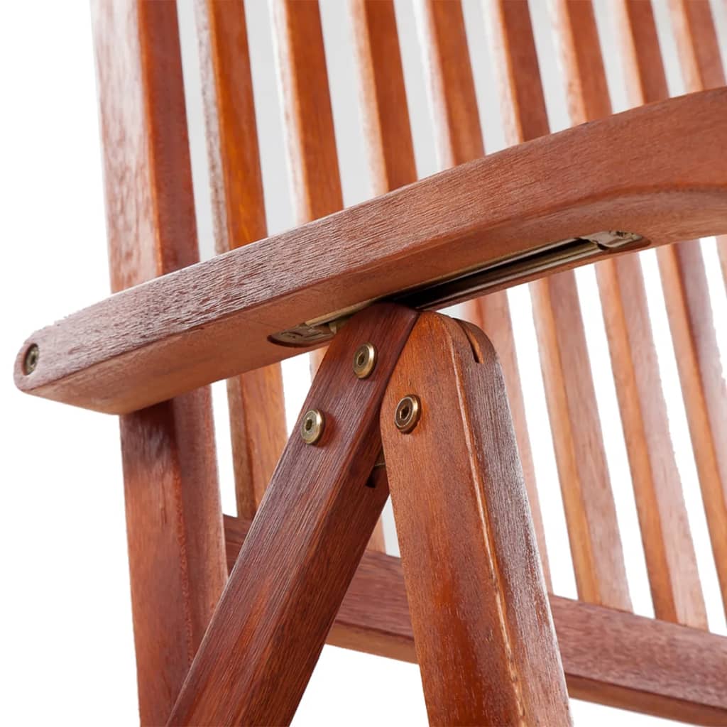 vidaXL Folding Garden Chairs 2 pcs Solid Acacia Wood Brown