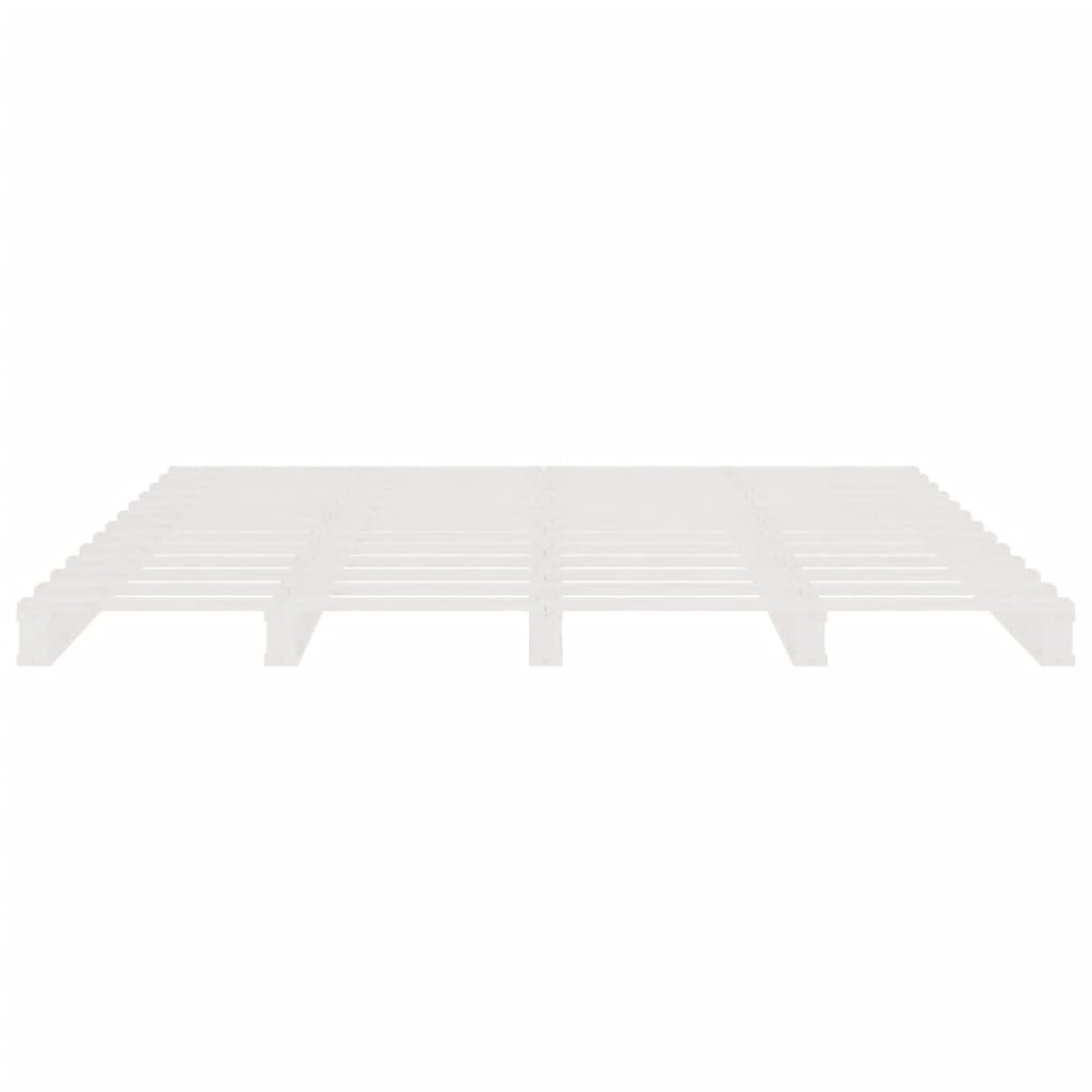 vidaXL Pallet Bed White 140x190 cm Solid Wood Pine