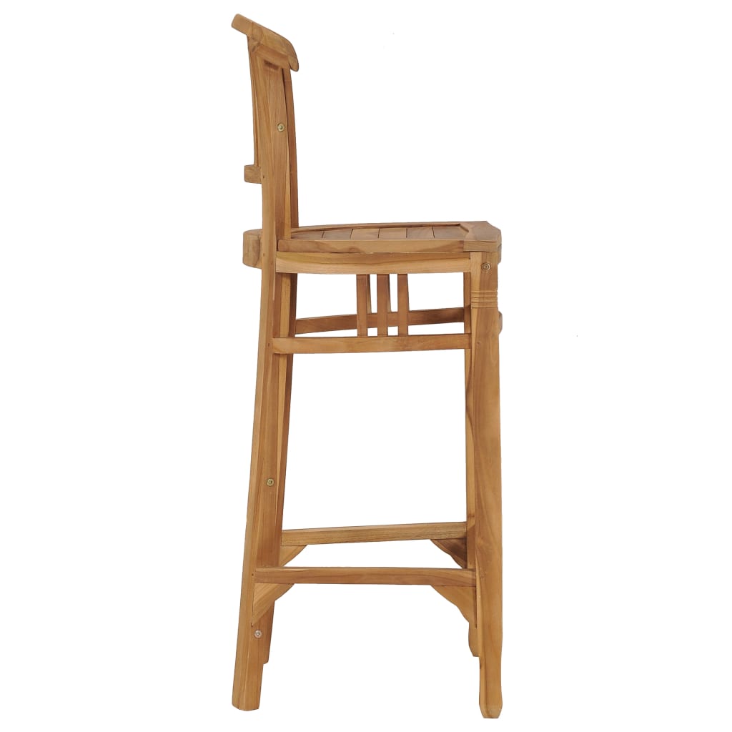 vidaXL Bar Chair Solid Teak Wood