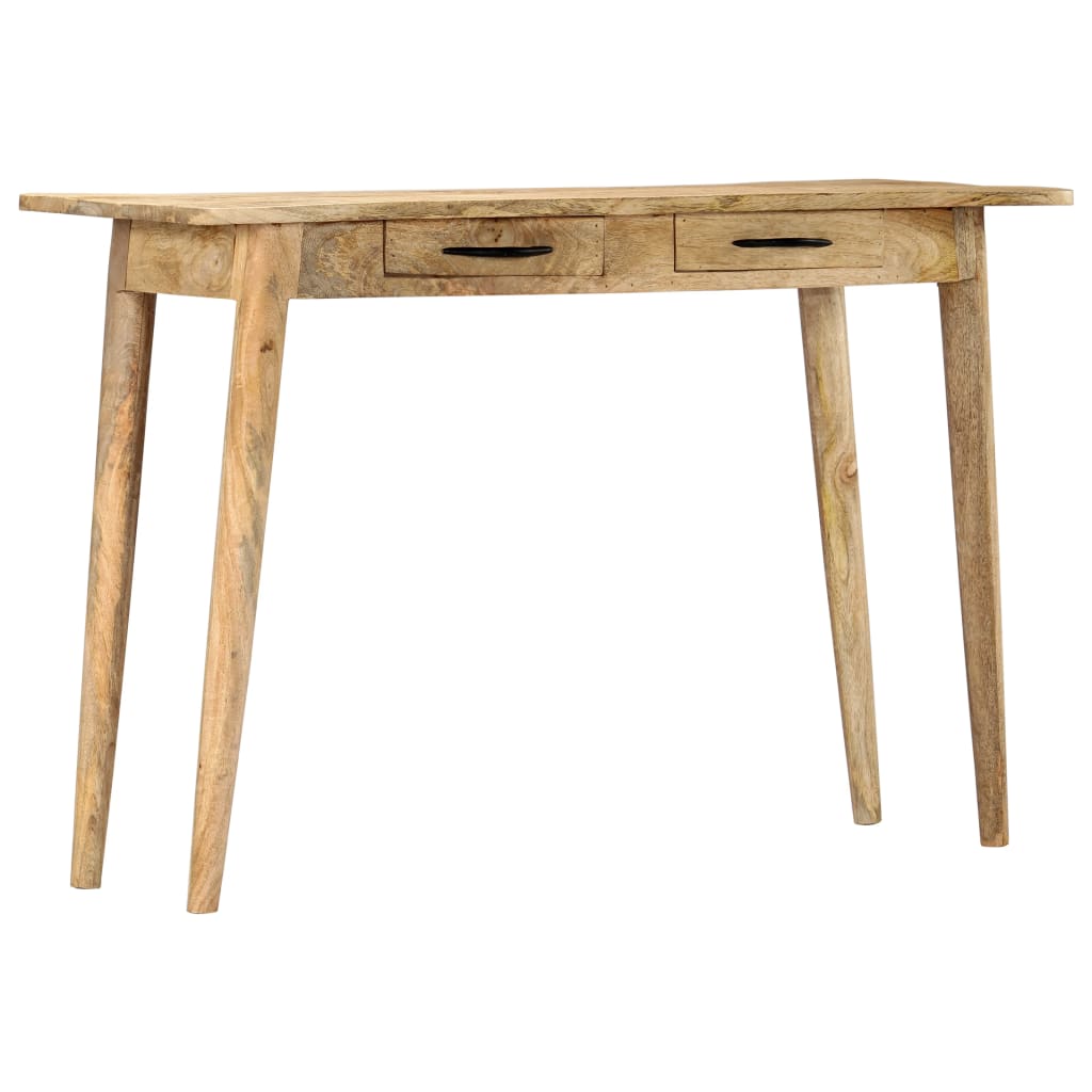 vidaXL Console Table 115x40x75 cm Solid Rough Mango Wood