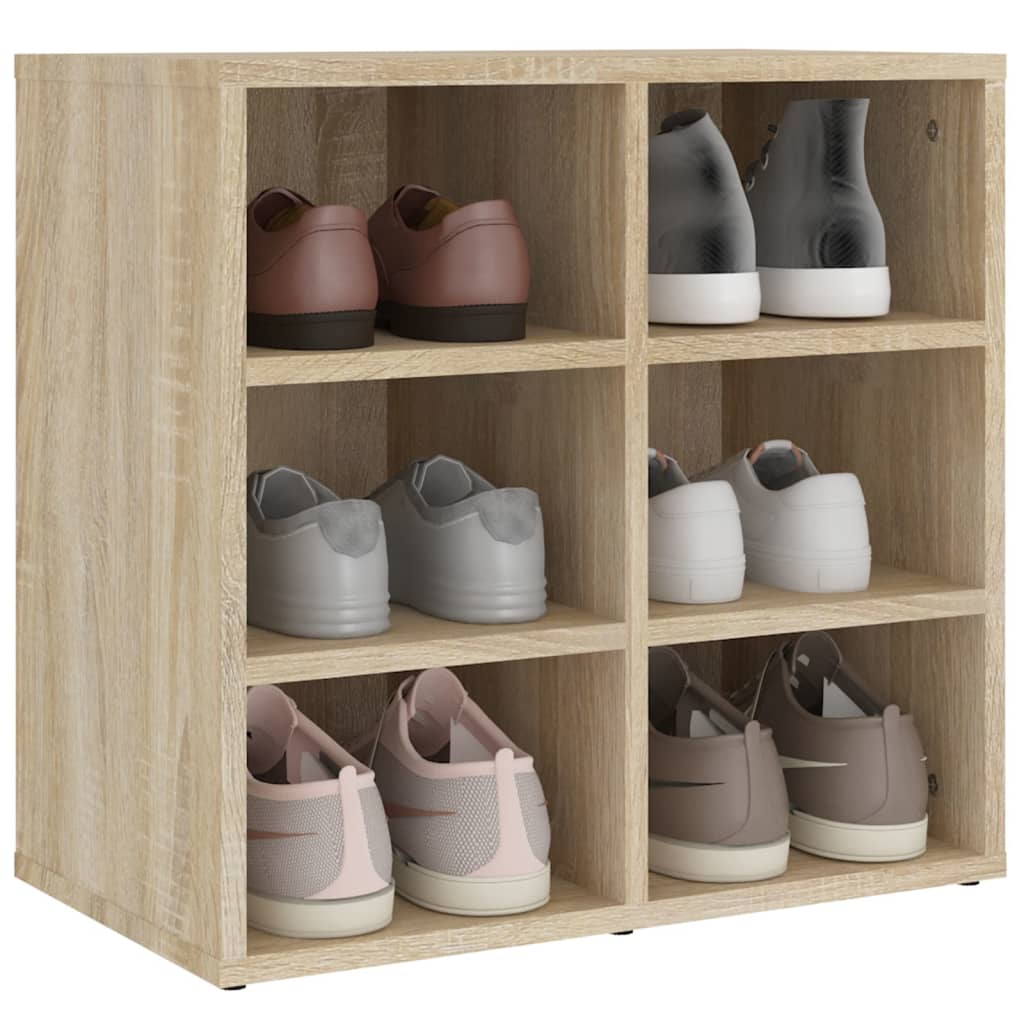 vidaXL Shoe Cabinets 2 pcs Sonoma Oak 52.5x30x50 cm