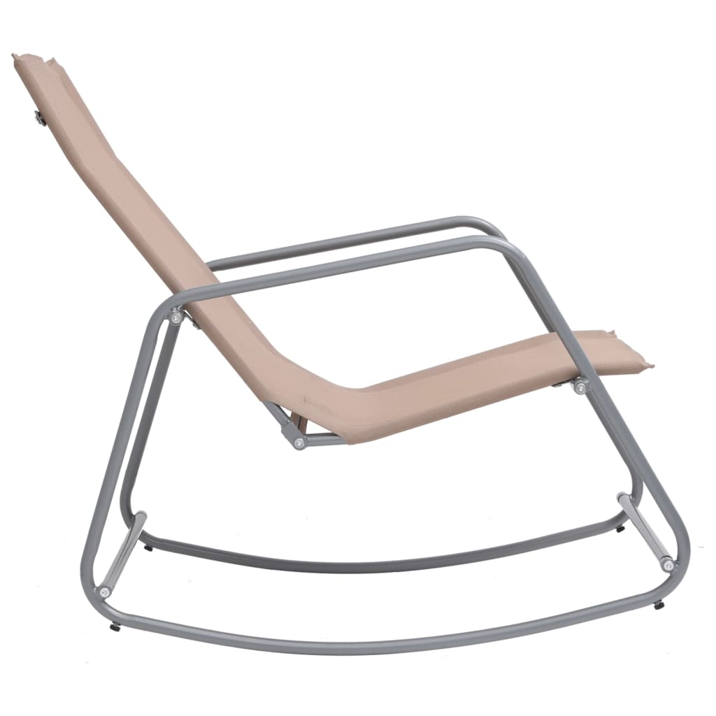 vidaXL Garden Swing Chair Taupe 95x54x85 cm Textilene