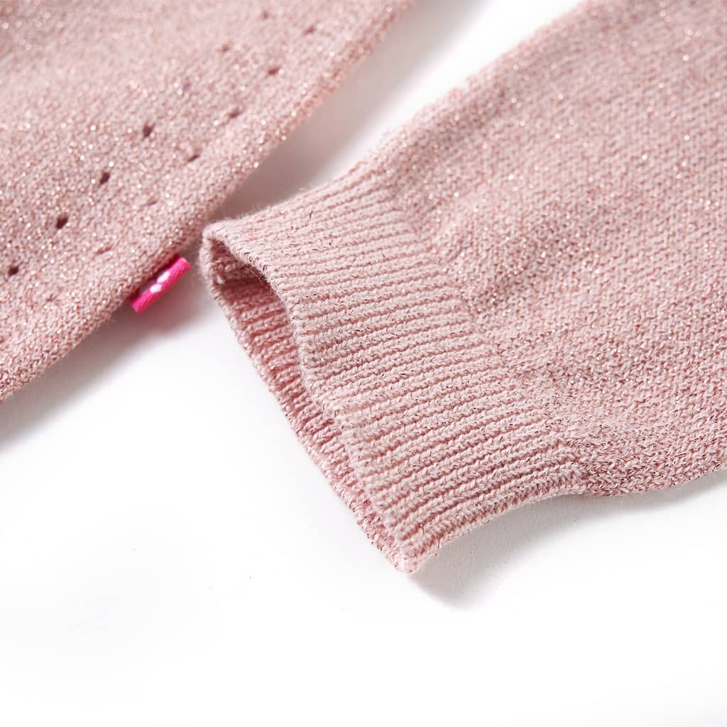 Kids' Cardigan Knitted Soft Pink 128