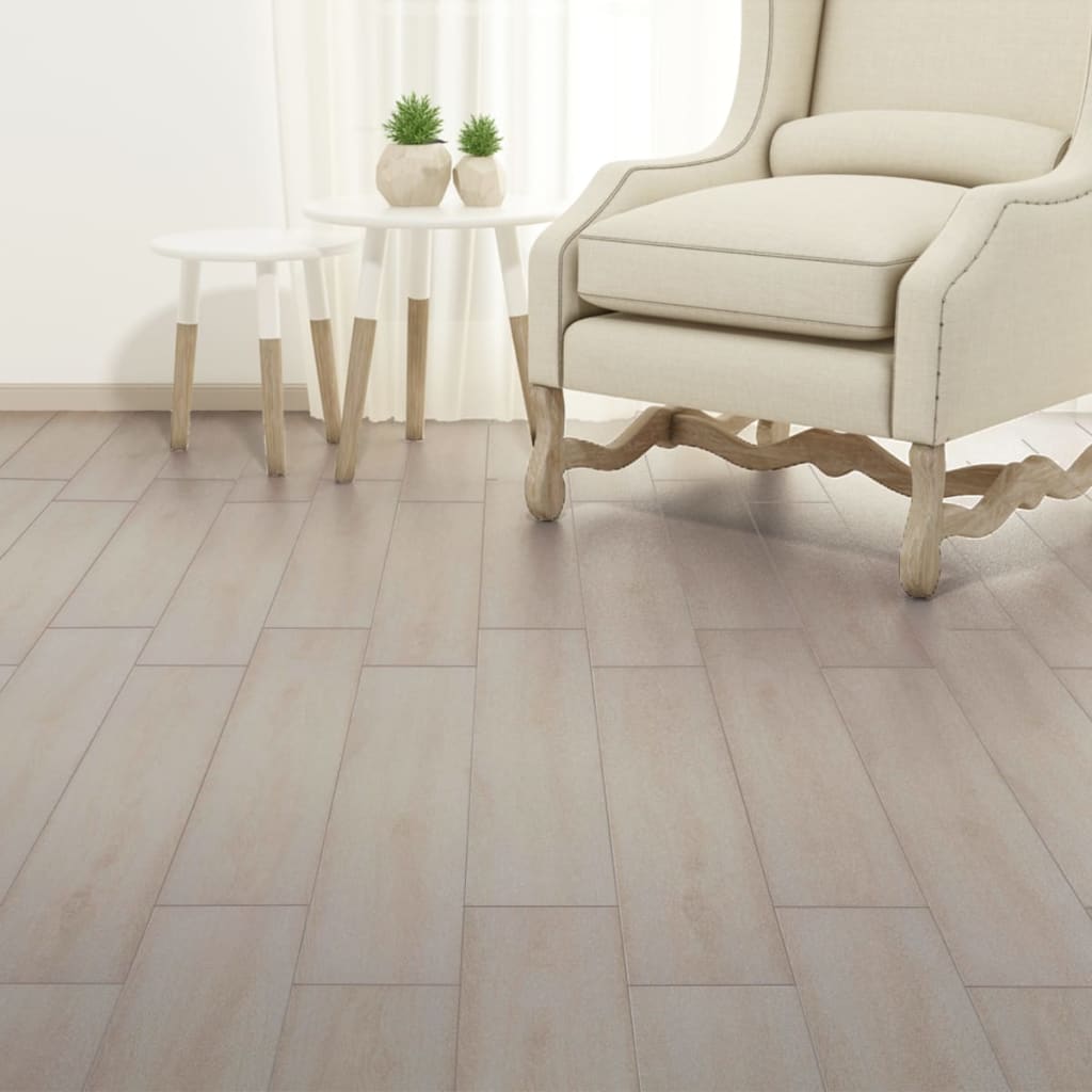 vidaXL Self-adhesive PVC Flooring Planks 2.51 m² 2mm Oak Classic White