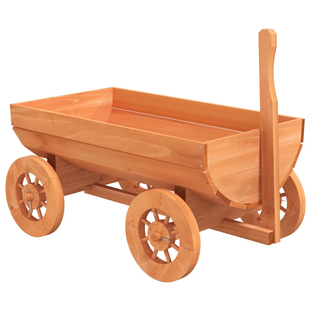vidaXL Decorative Wagon 70x43x54 cm Solid Wood Fir