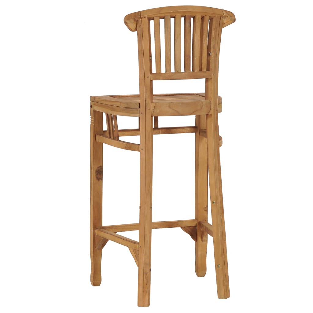 vidaXL Bar Chair Solid Teak Wood