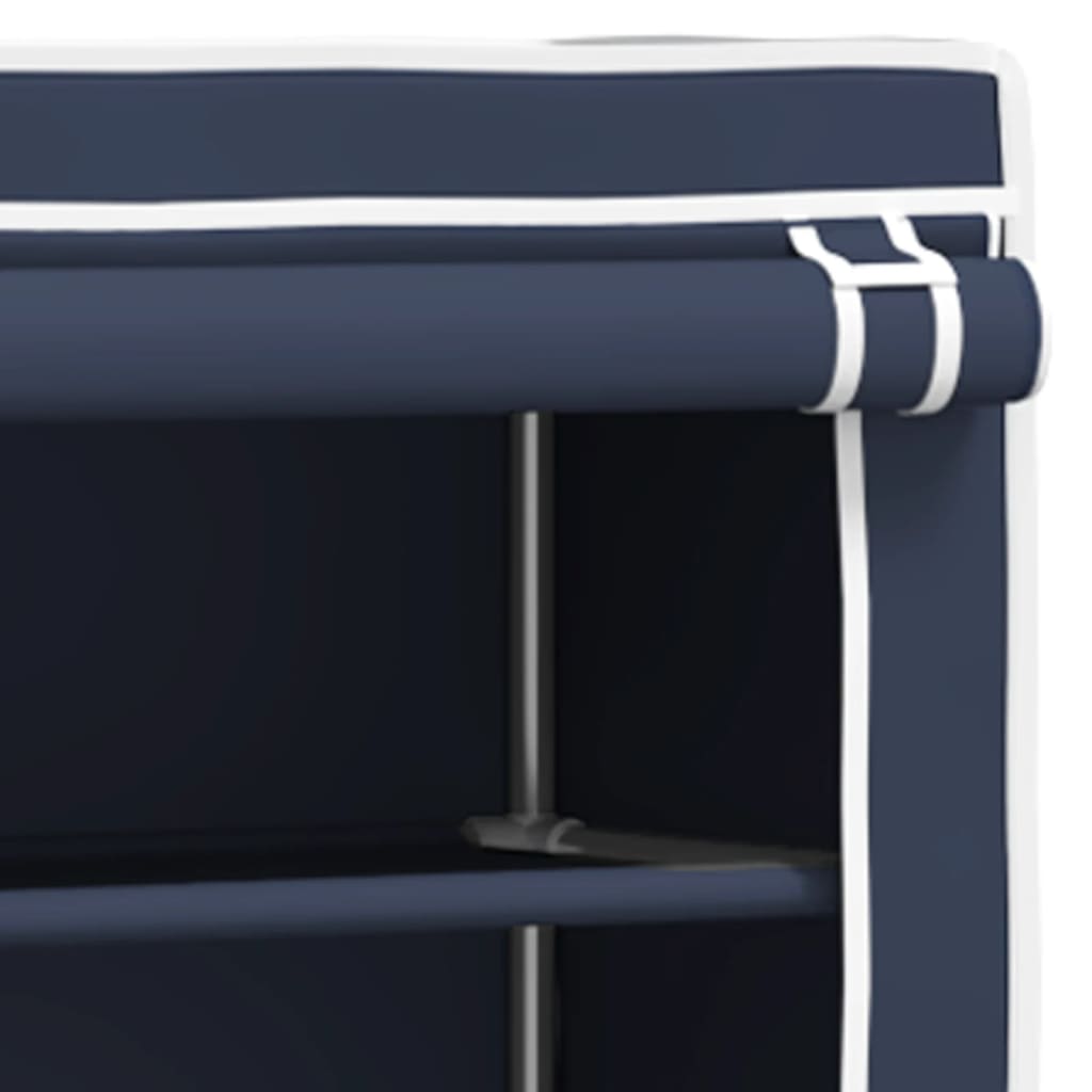vidaXL 2-Tier Storage Rack over Toilet Blue 56x30x170 cm Iron