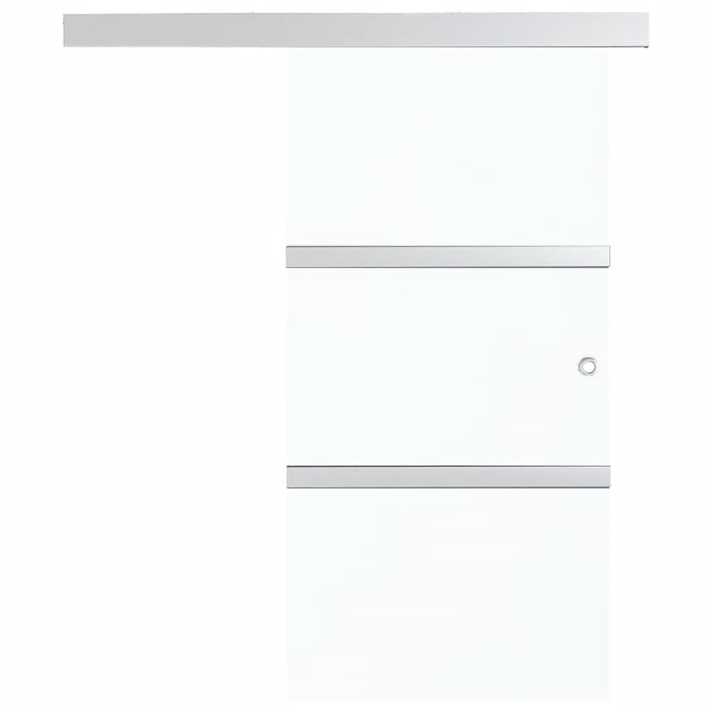 vidaXL Sliding Door with Soft Stops ESG Glass and Aluminium 76x205 cm