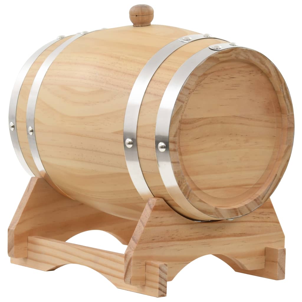vidaXL Wine Barrel with Tap Solid Pinewood 12 L
