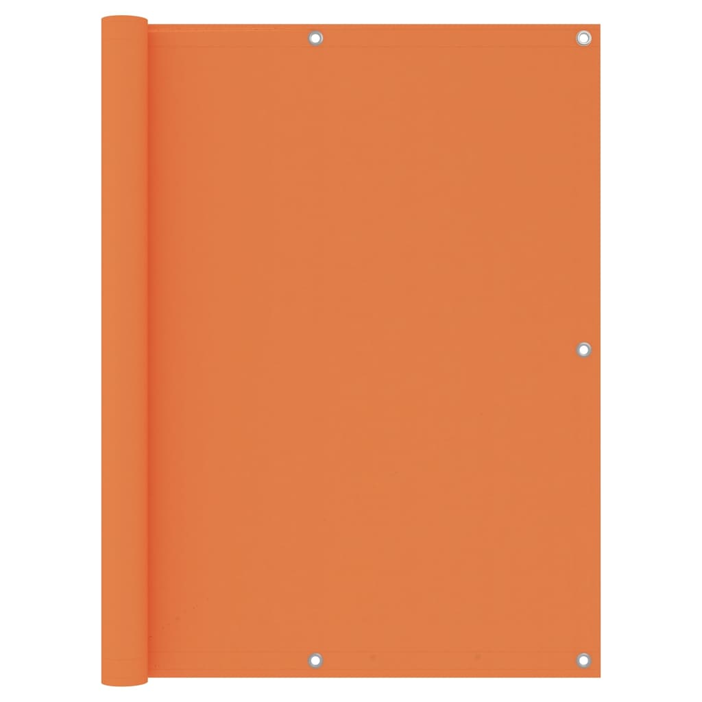 vidaXL Balcony Screen Orange 120x600 cm Oxford Fabric