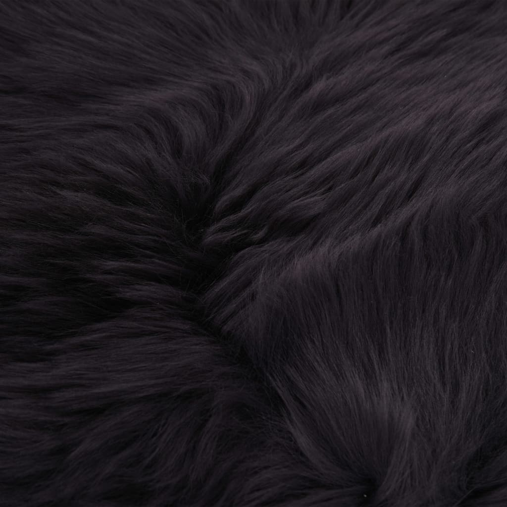 vidaXL Sheep Leather Rug 60x180 cm Dark Grey