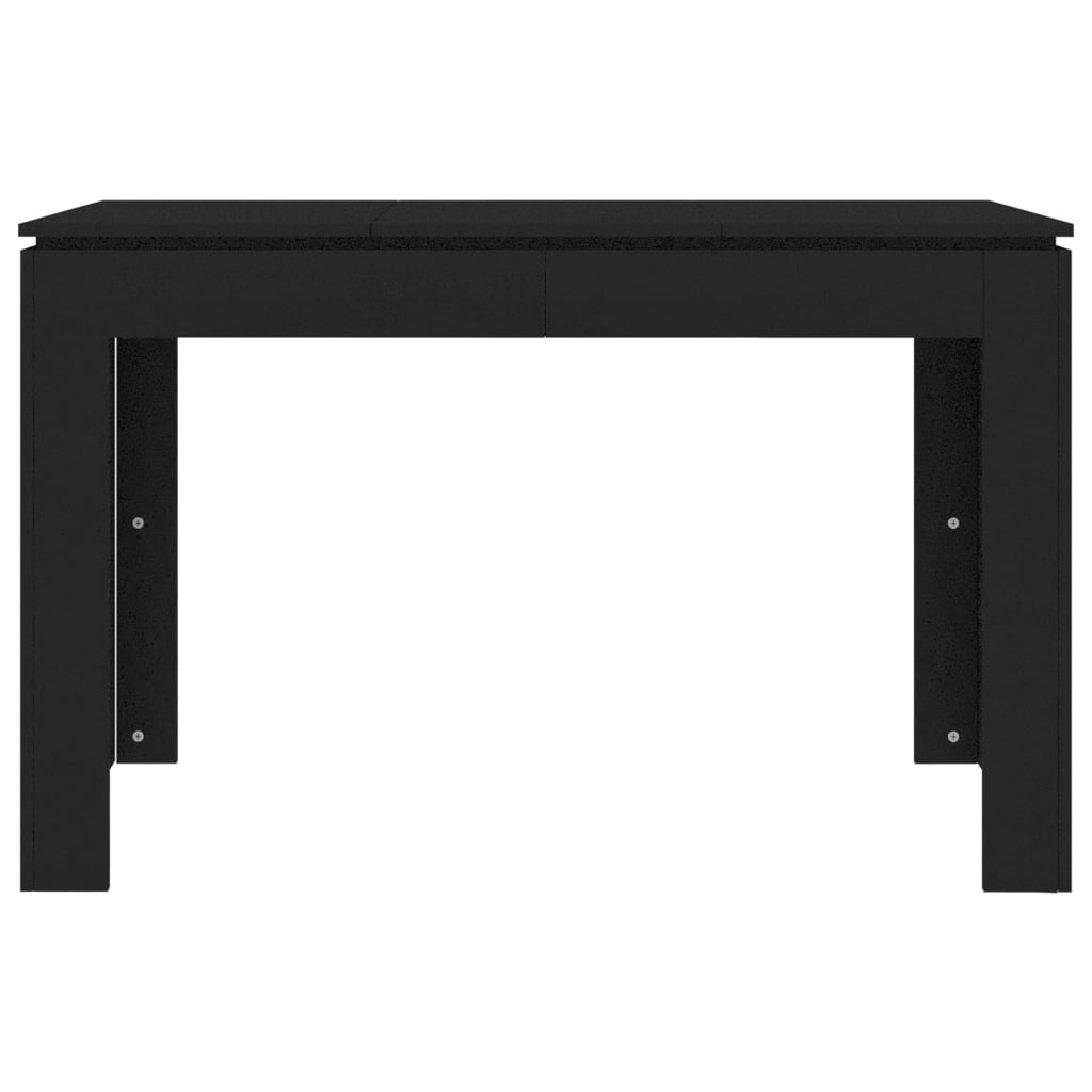 vidaXL Dining Table Black 120x60x76 cm Engineered Wood
