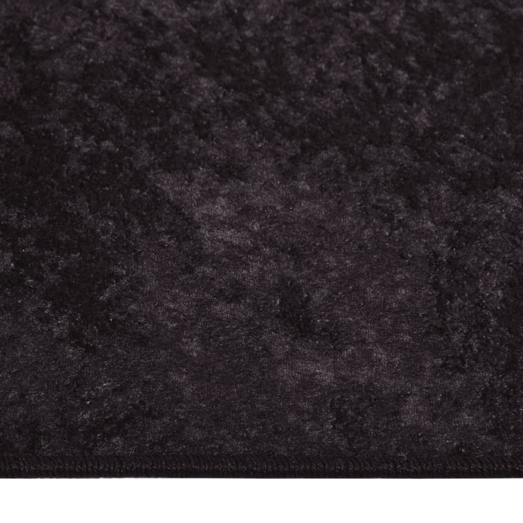 vidaXL Rug Washable 120x180 cm Anthracite Anti Slip