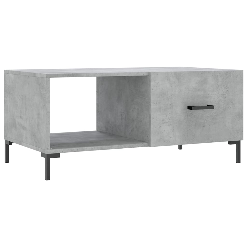 vidaXL Coffee Table Concrete Grey 90x50x40 cm Engineered Wood