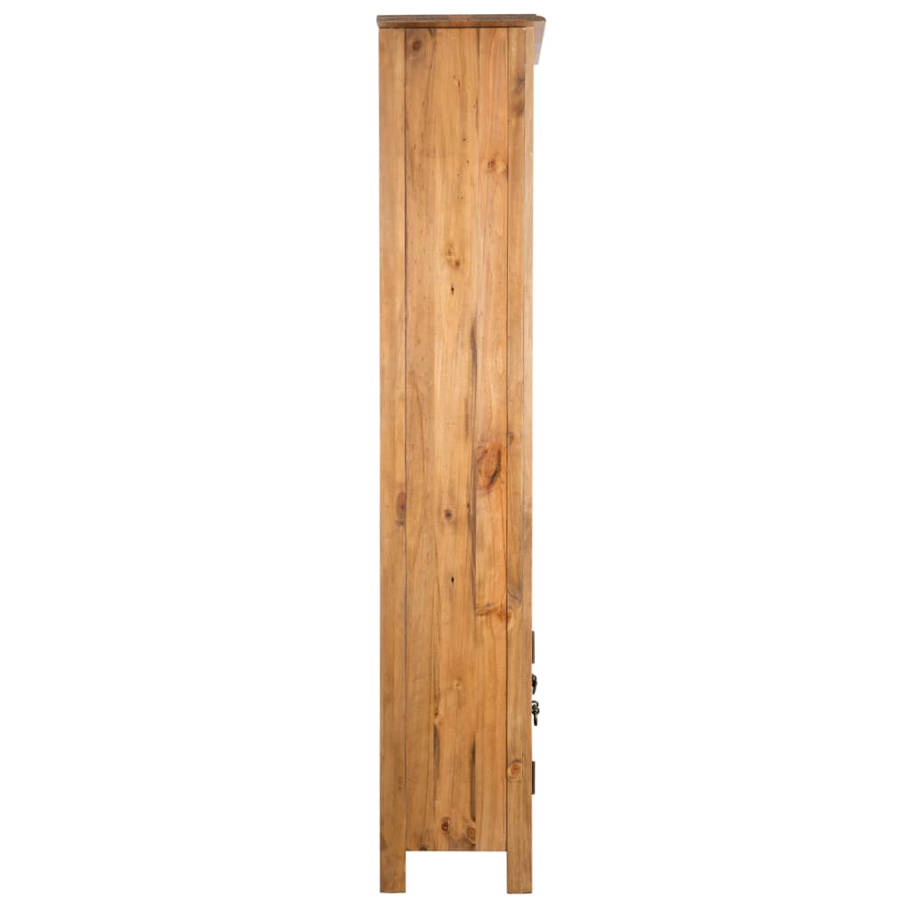 vidaXL Freestanding Bathroom Cabinet Solid Pinewood 48x32x170 cm