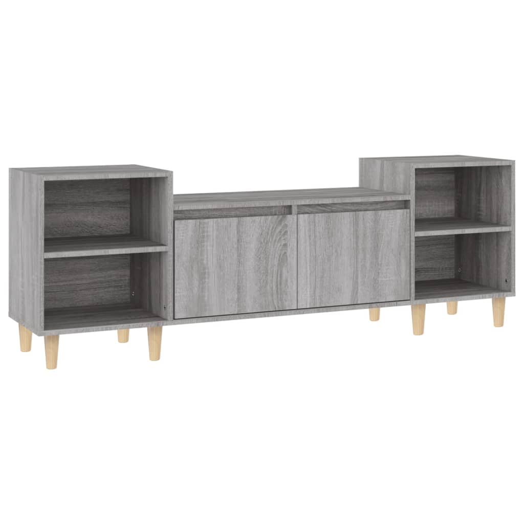 vidaXL TV Cabinet Grey Sonoma 160x35x55 cm Engineered Wood