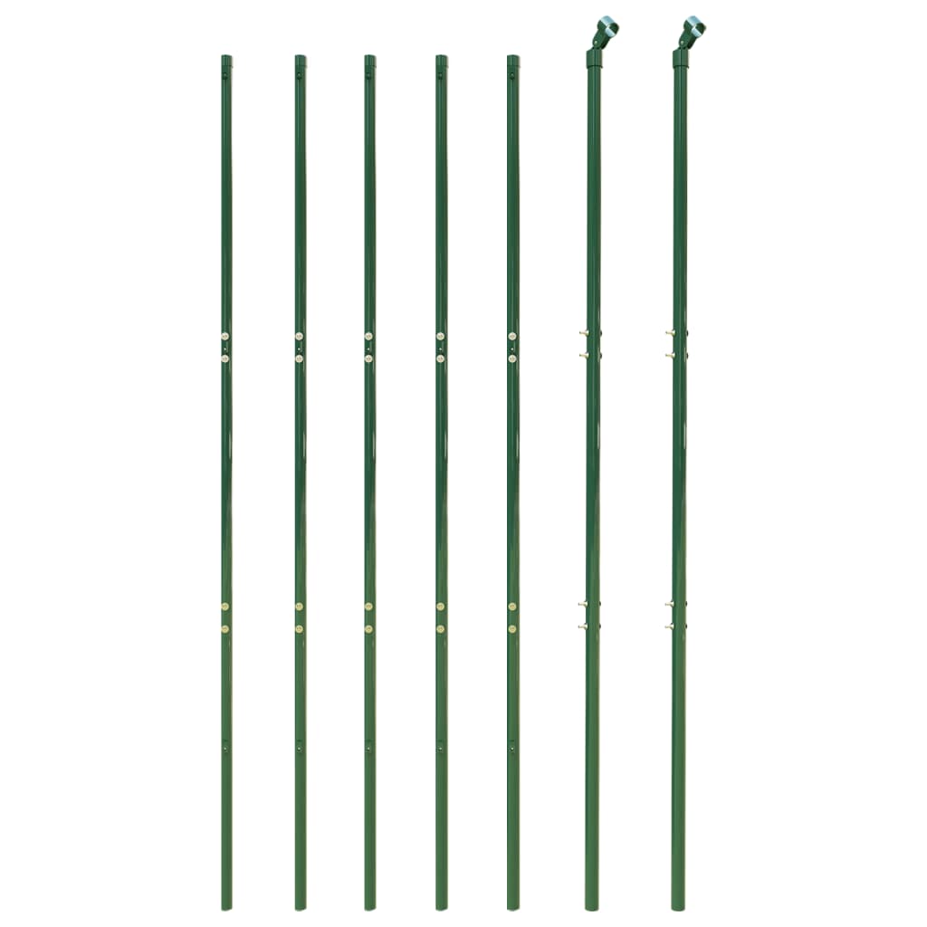 vidaXL Wire Mesh Fence Green 1.4x10 m Galvanised Steel