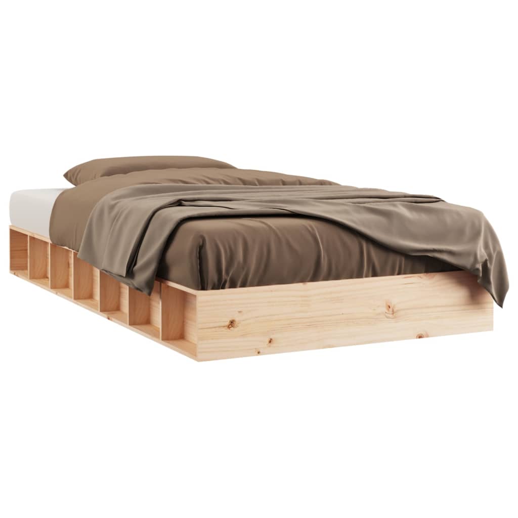 vidaXL Bed Frame 90x200 cm Solid Wood