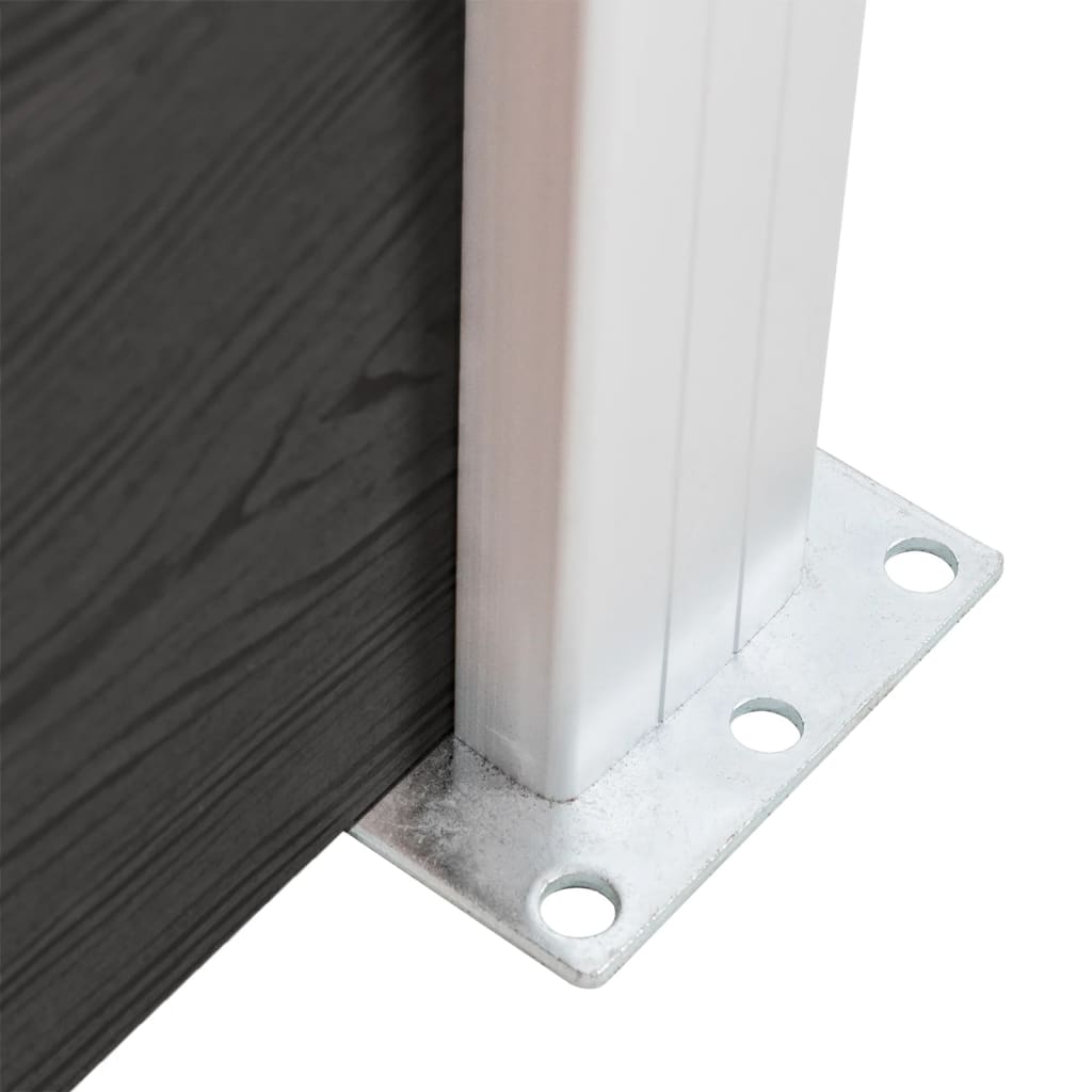 vidaXL Fence Panel WPC 95x186 cm Grey