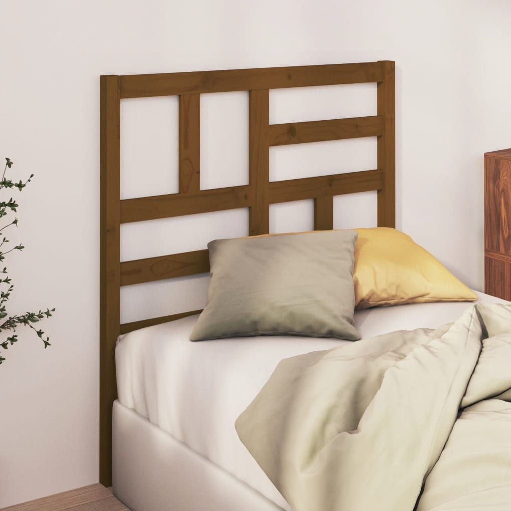 vidaXL Bed Headboard Honey Brown 106x4x104 cm Solid Wood Pine
