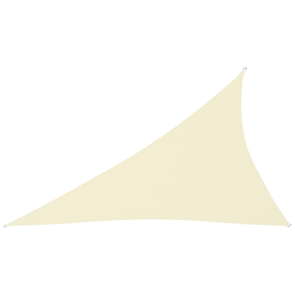 vidaXL Sunshade Sail Oxford Fabric Triangular 4x5x6.4 m Cream