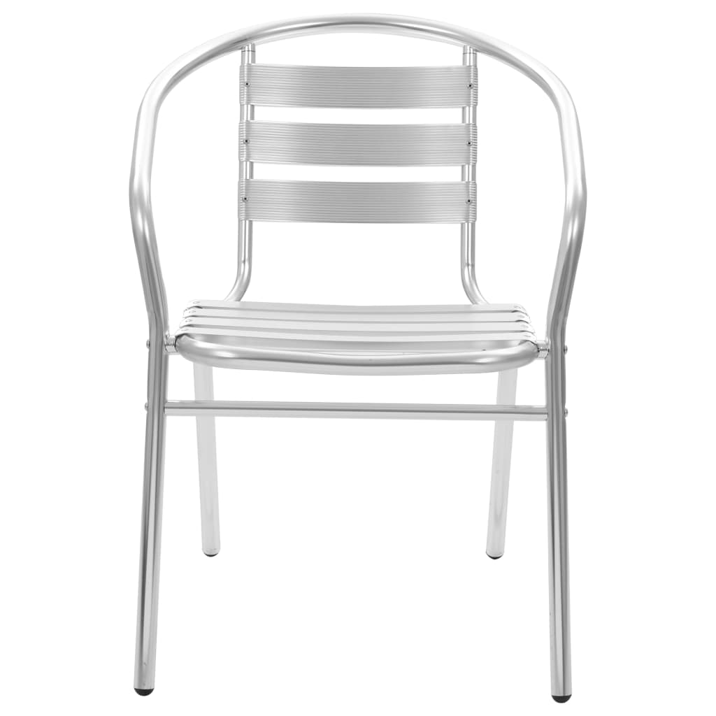 vidaXL Stackable Outdoor Chairs 2 pcs Aluminium