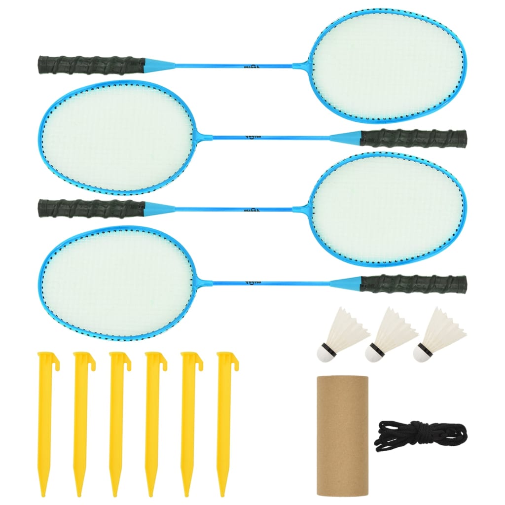 vidaXL Badminton Net Yellow and Black 600x155 cm PE Fabric