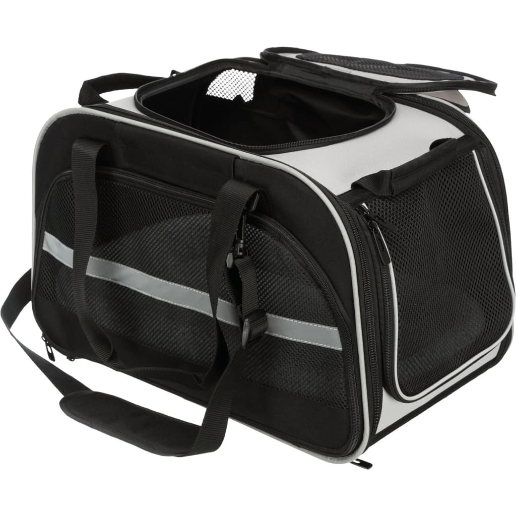 TRIXIE Pets Living and Transport bag Valery Black and Grey | vidaXL.ie