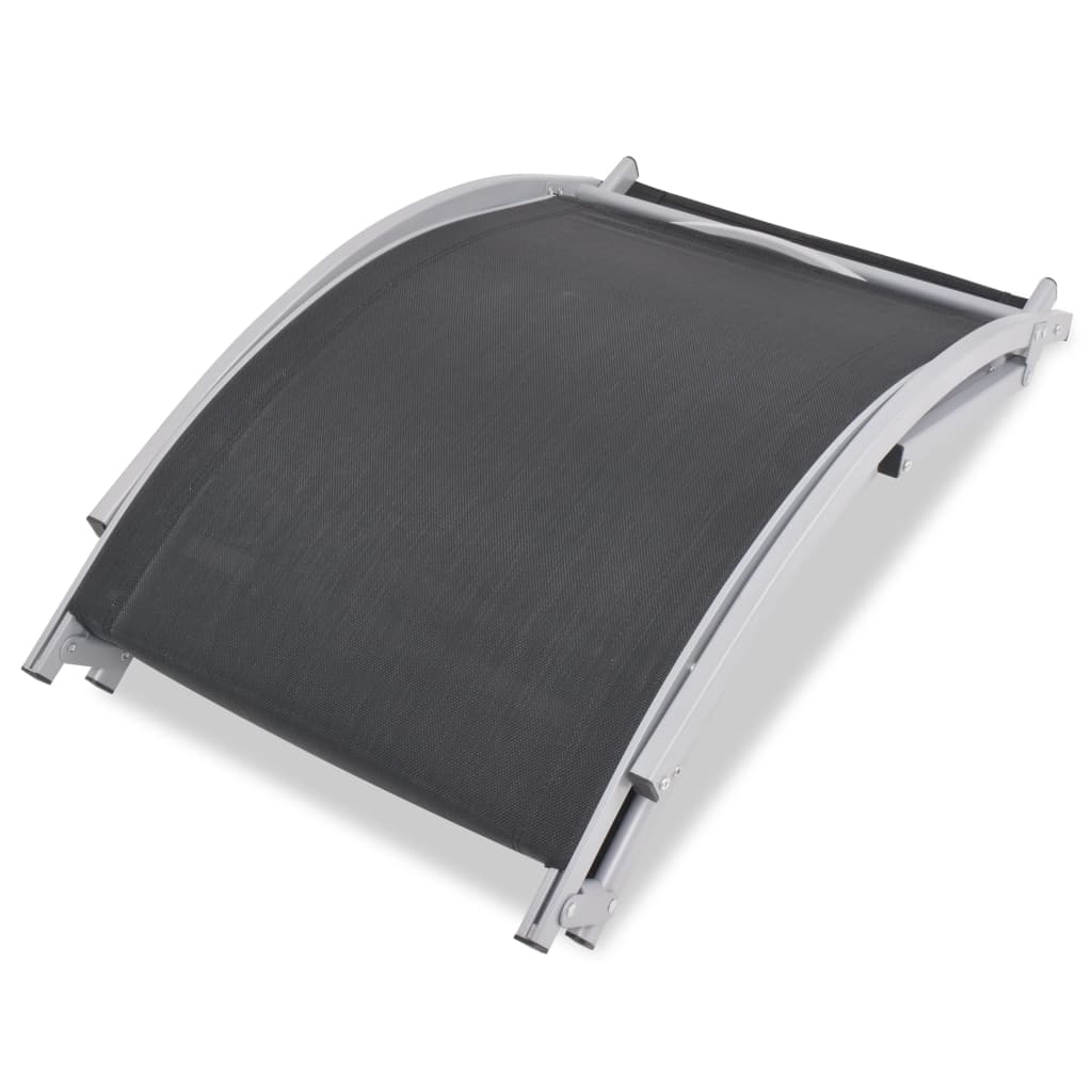 vidaXL Folding Sun Loungers 2 pcs Aluminium and Textilene