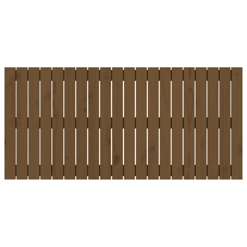 vidaXL Wall Headboard Honey Brown 127.5x3x60 cm Solid Wood Pine