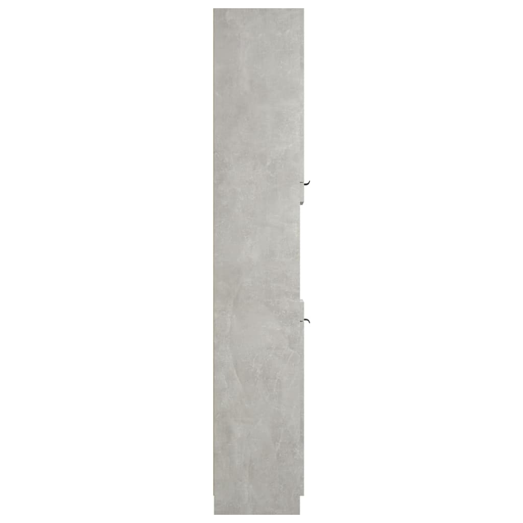 vidaXL Bathroom Cabinet Concrete Grey 32x34x188.5 cm Engineered Wood