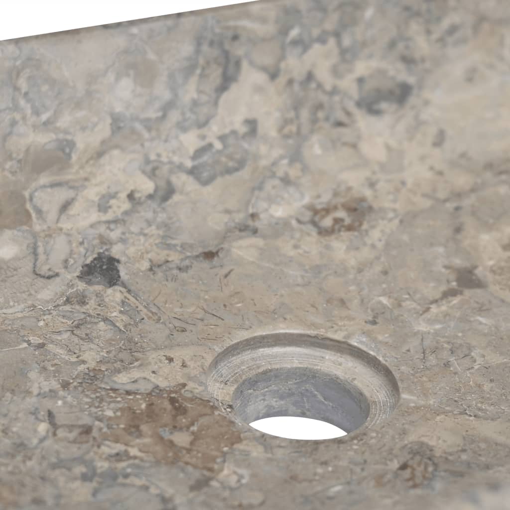 vidaXL Sink Grey 50x35x10 cm Marble