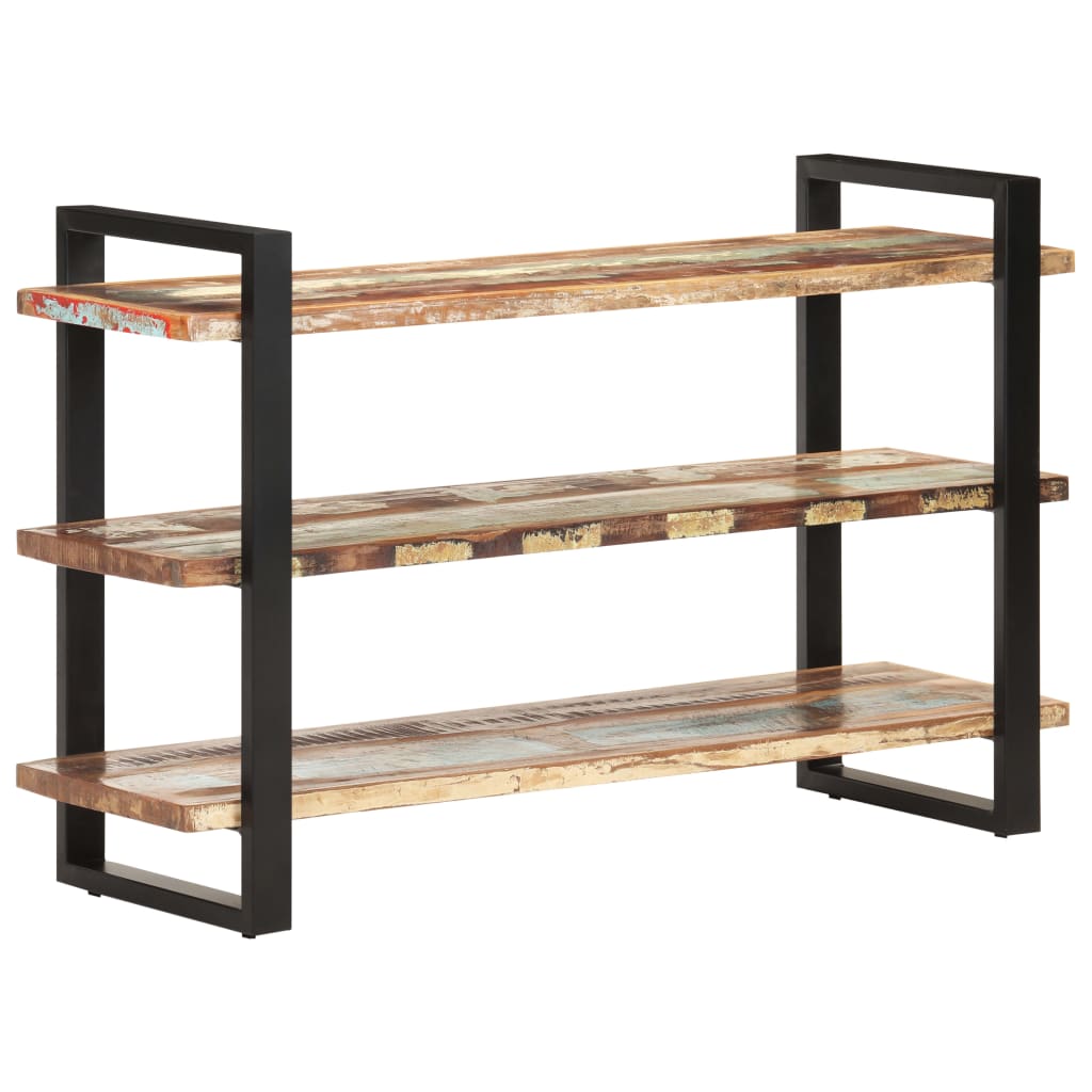 vidaXL Sideboard with 3 Shelves 120x40x75 cm Solid Reclaimed Wood