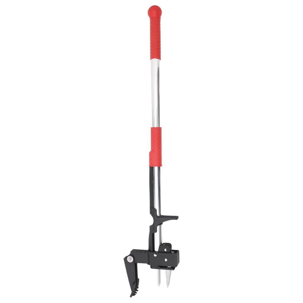 vidaXL Weed Remover Red and Silver 99.5 cm Anodised Aluminium
