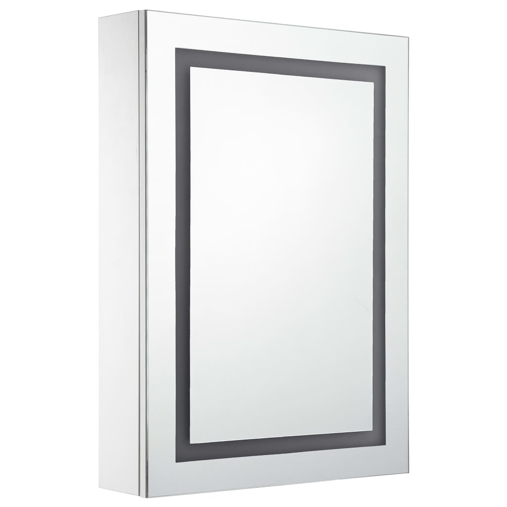 vidaXL LED Bathroom Mirror Cabinet 50x13x70 cm