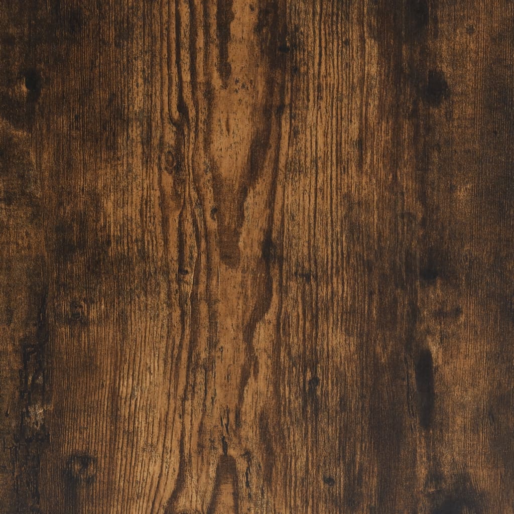vidaXL Shoe Bench Smoked Oak 70x38.5x49 cm Engineered Wood