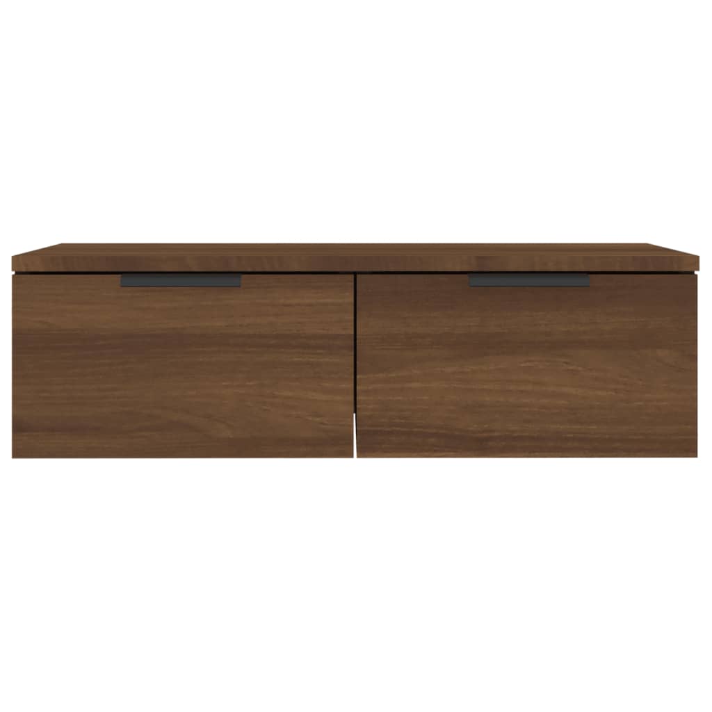 vidaXL Wall Cabinets 2 pcs Brown Oak 68x30x20 cm Engineered Wood