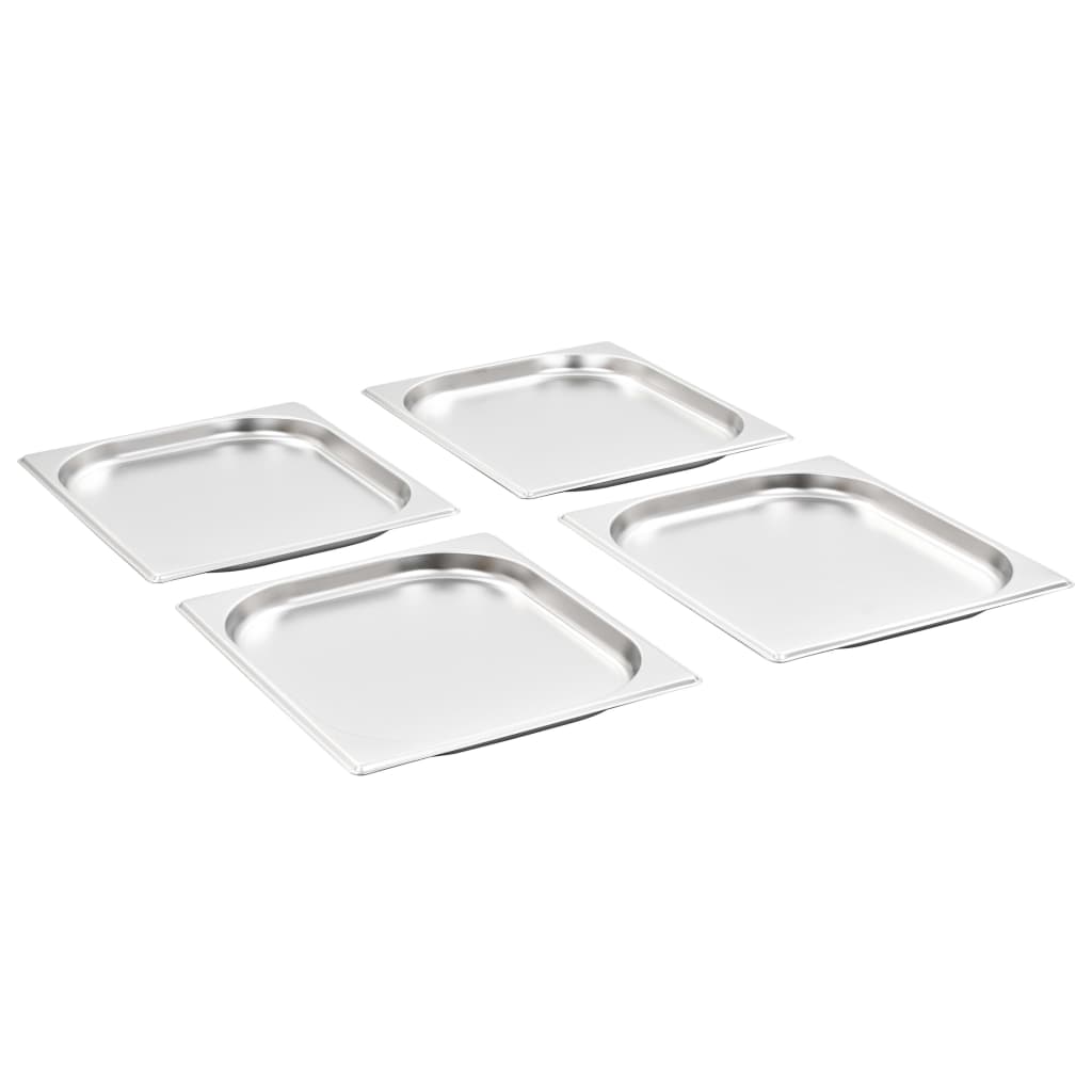 vidaXL Gastronorm Containers 8 pcs GN 1/2 20 mm Stainless Steel