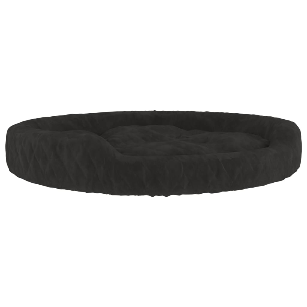 vidaXL Dog Bed Black 90x70x23 cm Plush