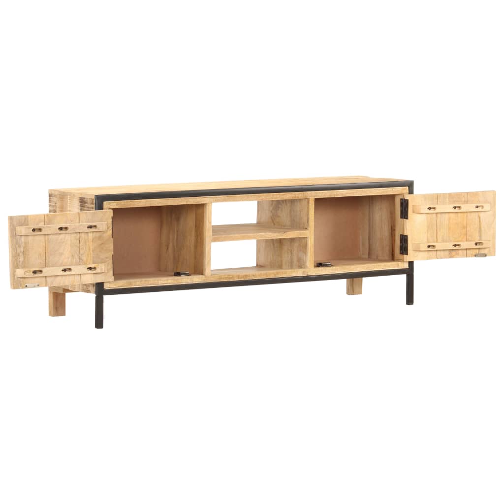 vidaXL TV Cabinet 120x30x40 cm Rough Mango Wood