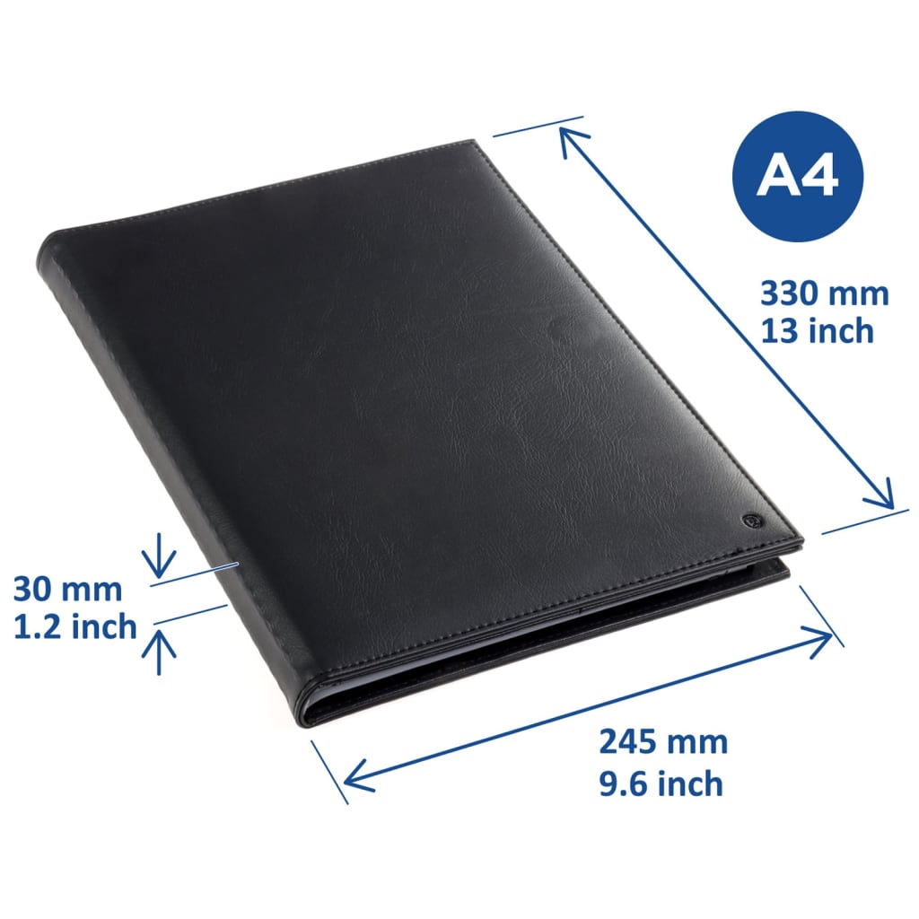 rillstab Display Book Ambassador Luxe A4 40 Pockets Black