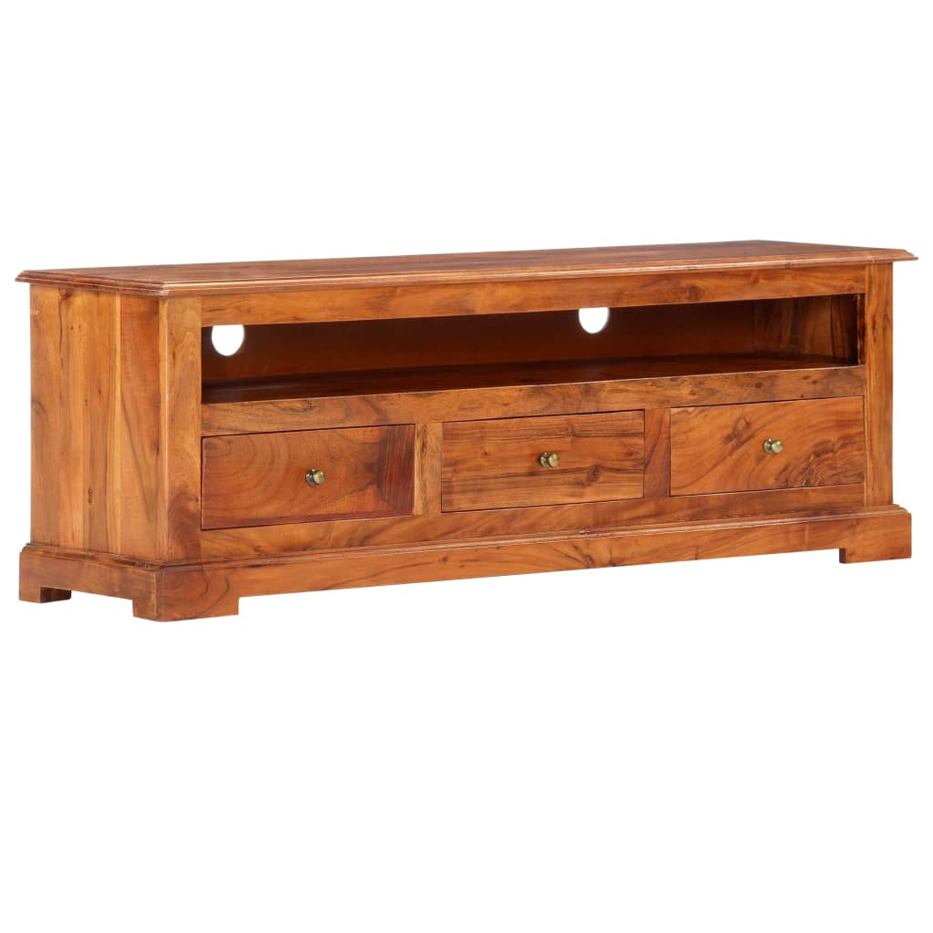 vidaXL TV Cabinet 120x30x40 cm Solid Acacia Wood
