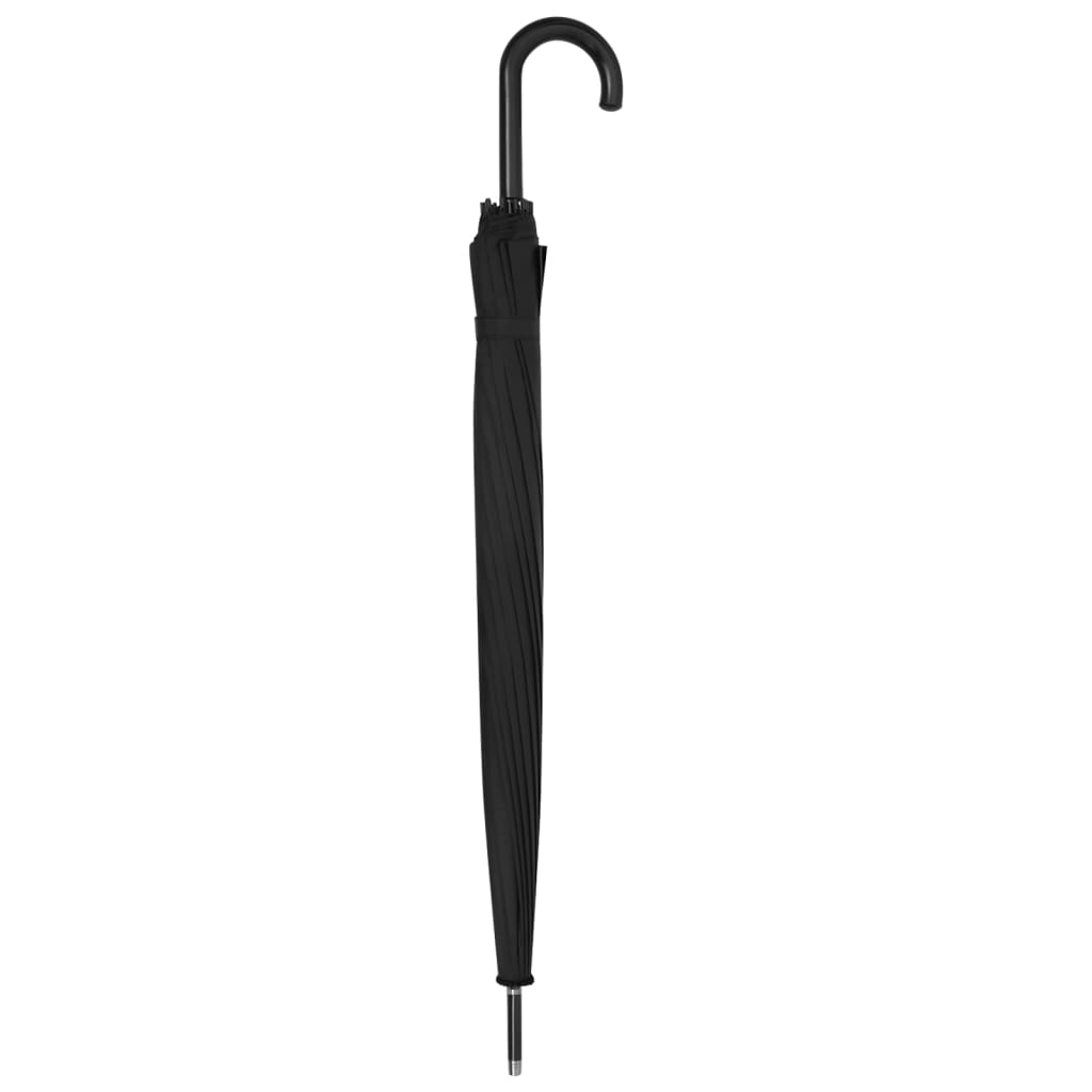 vidaXL Umbrella Automatic Black 120 cm